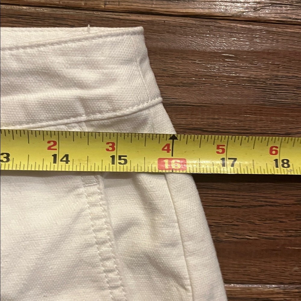 Eileen Fisher Women's White Organic Cotton/Hemp Tapered Pant Size 6 - Picture 6 of 7